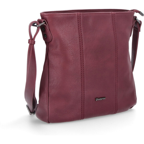 Kabelka zo syntetickej kože crossbody Tangerin vínová 8004 BO 64020270