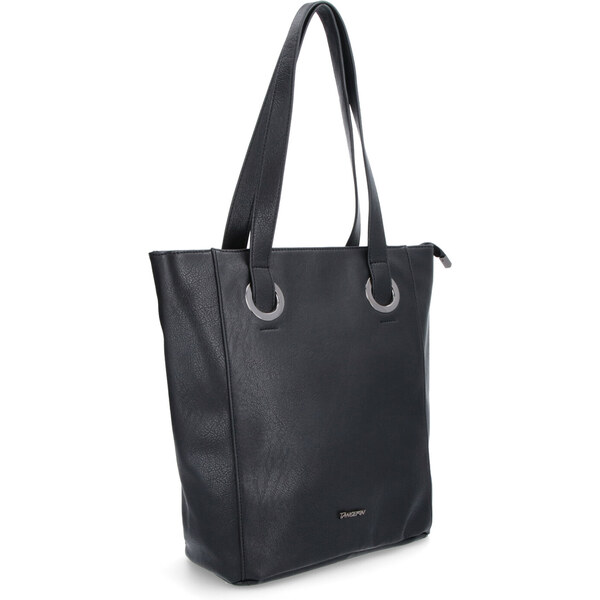 Kabelka zo syntetickej kože cez rameno Tangerin čierna 8000 C 64019618