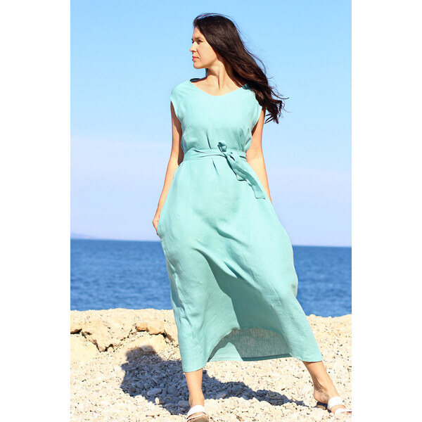 Dlhé šaty z konope Lotika česká móda Excellent quality 37271561