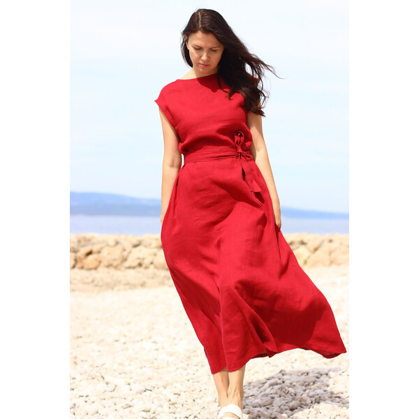 Lanové maxi šaty Lotika česká móda Premium quality 57185208