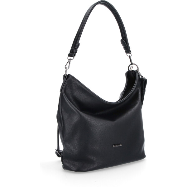 Kabelka zo syntetickej kože cez rameno Tangerin čierna 8007 C 30228589