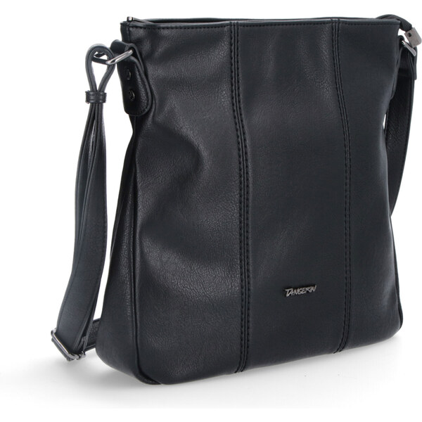 Kabelka zo syntetickej kože crossbody Tangerin čierna 8004 C 40954035