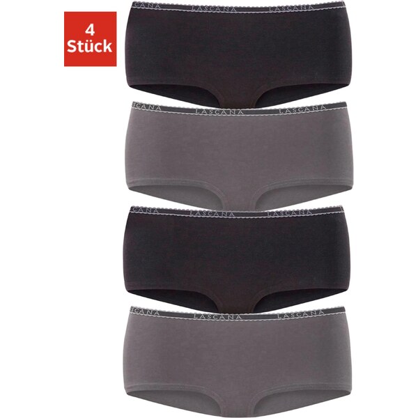 LASCANA Nohavičky sivá / čierna 54382003