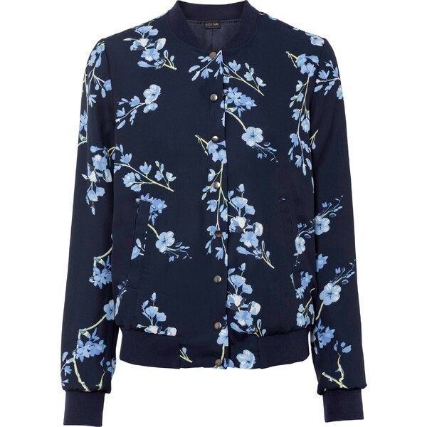 bonprix Bluzón, krátky, farba modrá 44741557