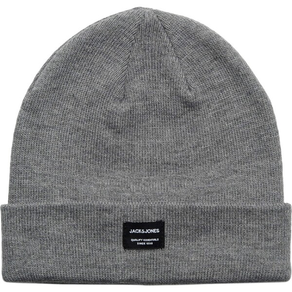 Jack & Jones Junior Čiapky Dna sivá melírovaná / čierna / biela 63140456