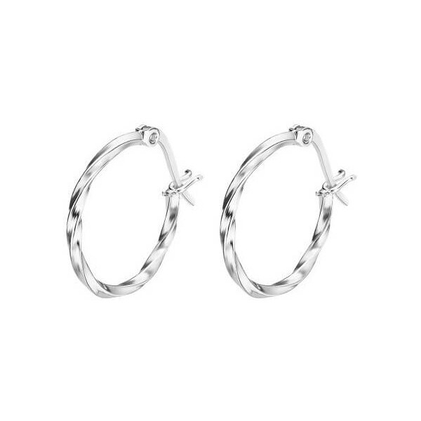 Lotus Silver Nadčasové strieborné náušnice kruhy LP3279-4 / 2 66587854