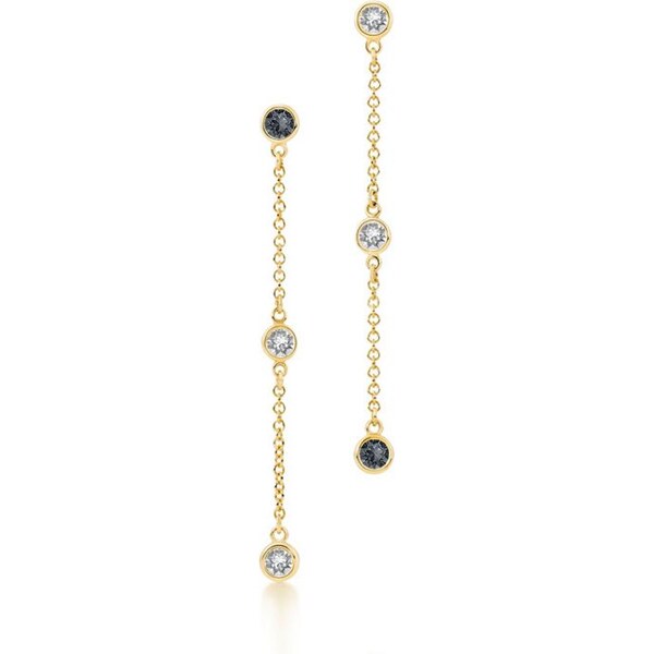 SWAROVSKI Elements Swarovski e. dlhé, asymetrické náušnice Pure Lines, 27000215