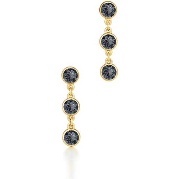 SWAROVSKI Elements Swarovski e. zlaté, visacie náušnice Pure Lines, 27000199