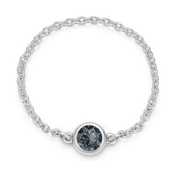 SWAROVSKI Elements Swarovski e. minimalistický prsteň Pure Lines, 27000190