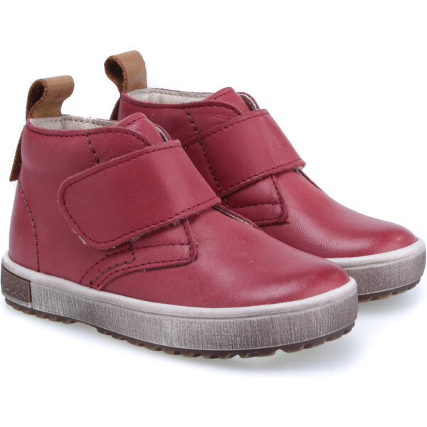 Detské Celoročné kožené topánky Emel 2470-25 Červená 46771222