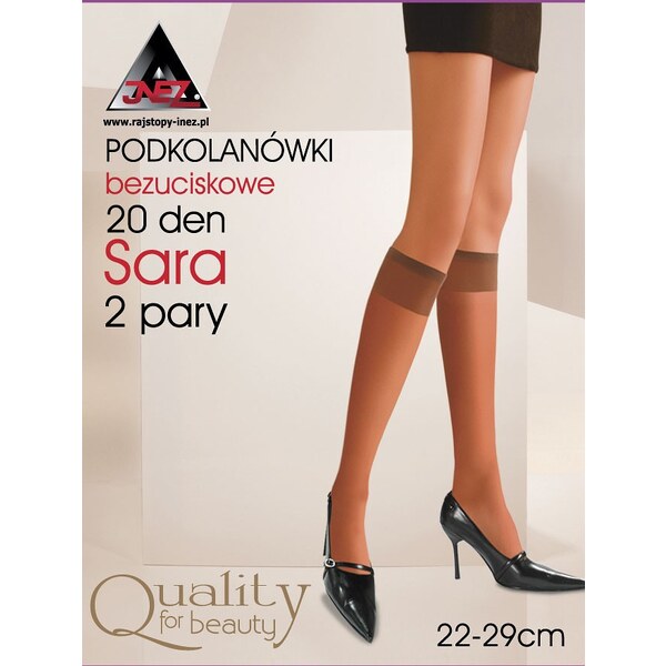 Podkolienky 2 kusy Inez Sara Elastil 20 den 47750179