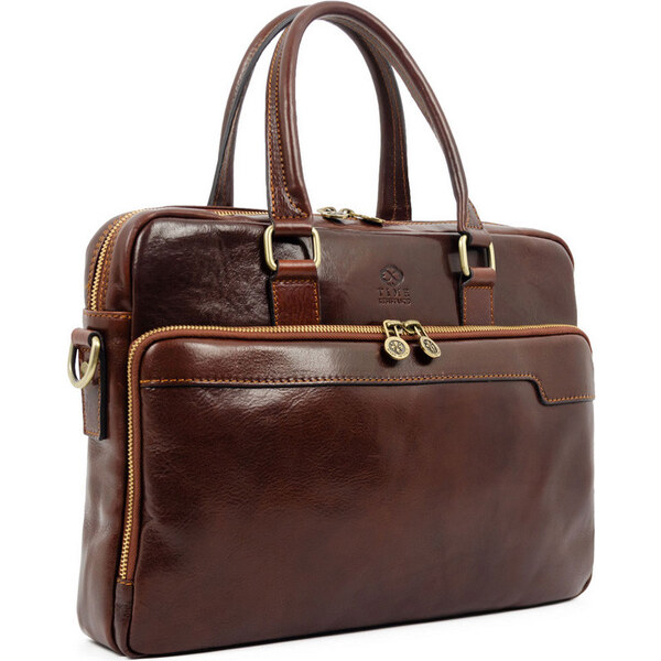 Glara Kožená business taška na notebook Premium 27009458