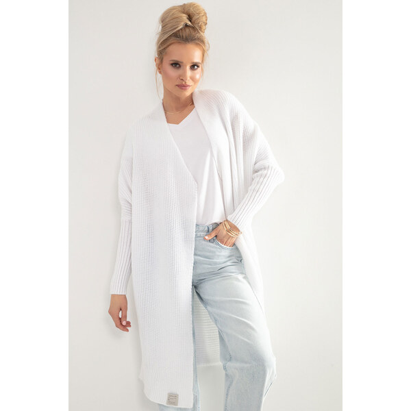 Glara Dámsky pletený kabátik kardigan s vlnou 27009446