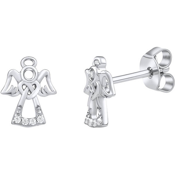 Silvego Jemné strieborné náušnice s čírymi zirkónmi MW2233E 66586883