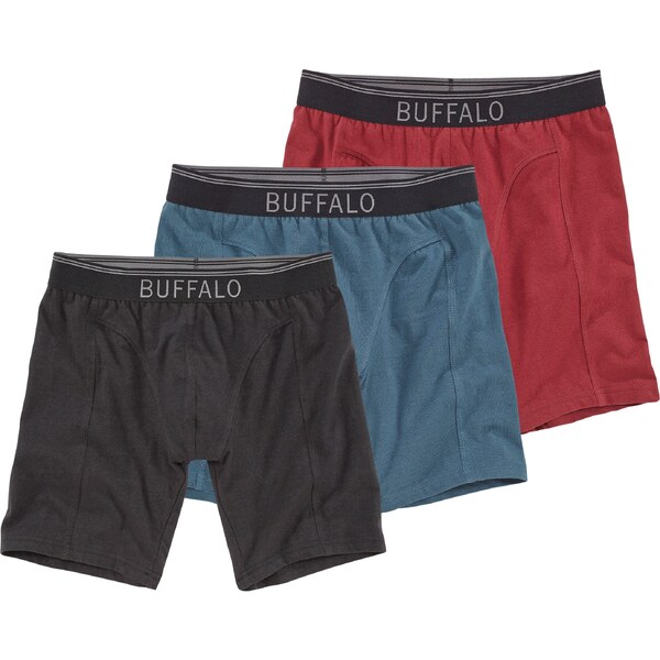 BUFFALO Boxerky petrolejová / hrdzavo červená / čierna 54381928