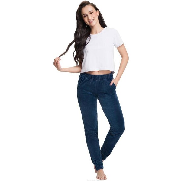 Velúrové nohavice Luna 310 53437073