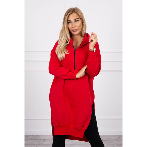 Fashionweek Zateplená dlha mikina s kapucňou MAXI K9301 48751351