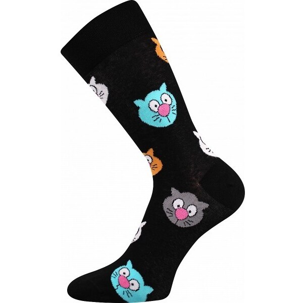 TWIDOR farebné veselé ponožky Lonka - KOČKY - 1 pár 39582742