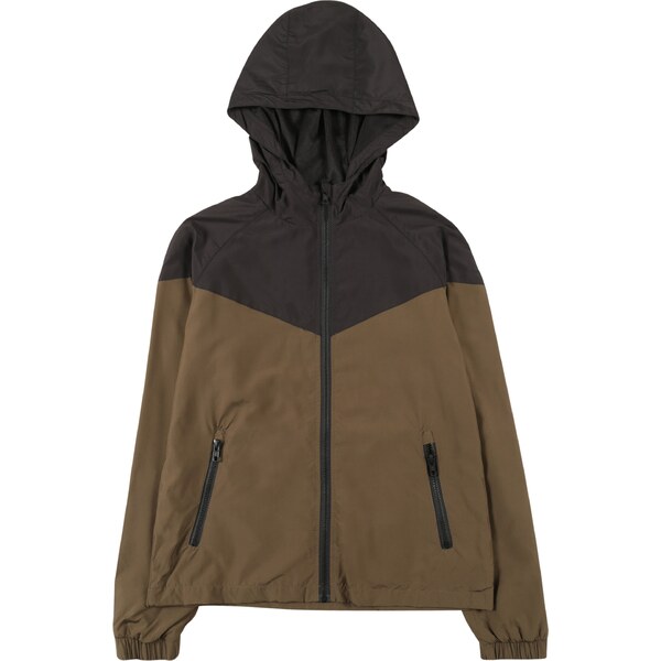 Urban Classics Prechodná bunda Windunner kaki / čierna 27137212