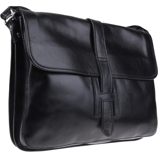 Čierna kožená talianska crossbody kabelka Riccardo Nera NovaKabelka.sk 65783508