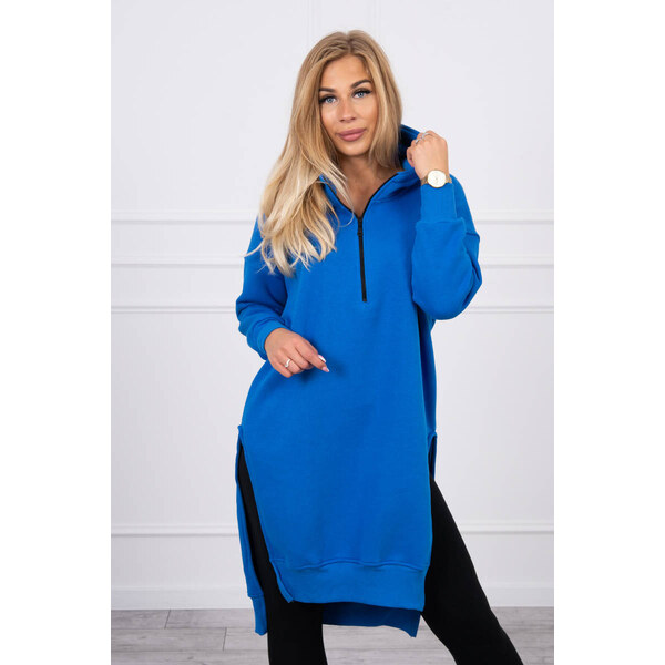 Fashionweek Zateplená dlha mikina s kapucňou MAXI K9301 48751347