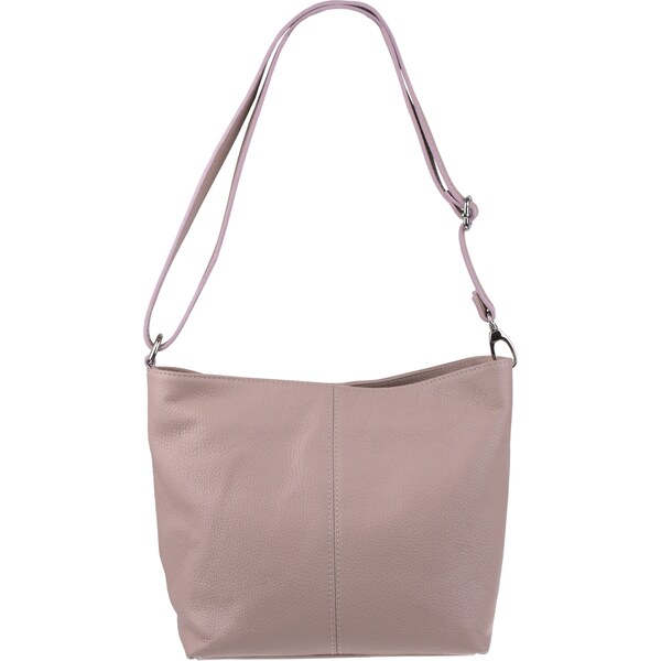 Ružová kožená talianska crossbody kabelka Prisca Rosa Cipria 66211211