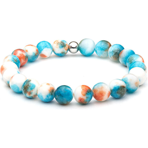 BudNej Minerálny náramok OCEÁNSKY JADEIT MN1063 35941959