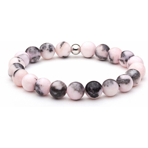 BudNej Minerálny náramok JASPIS ZEBRA MN1064 35941960