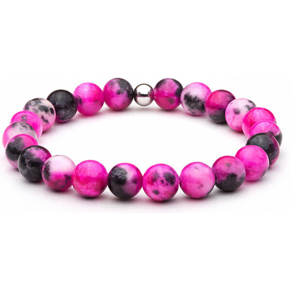 BudNej Minerálny náramok FUCHSIA JADEIT MN1069 35941965