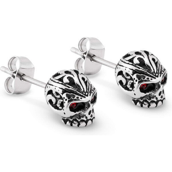 Troli Dizajnové pánske náušnice s lebkou KS-128 66578340