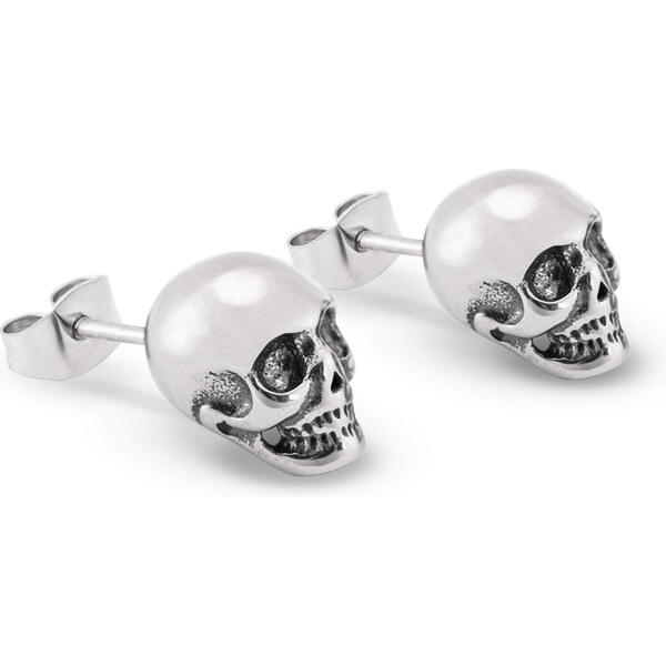 Troli Štýlové pánske náušnice s lebkou KS-131 66579114