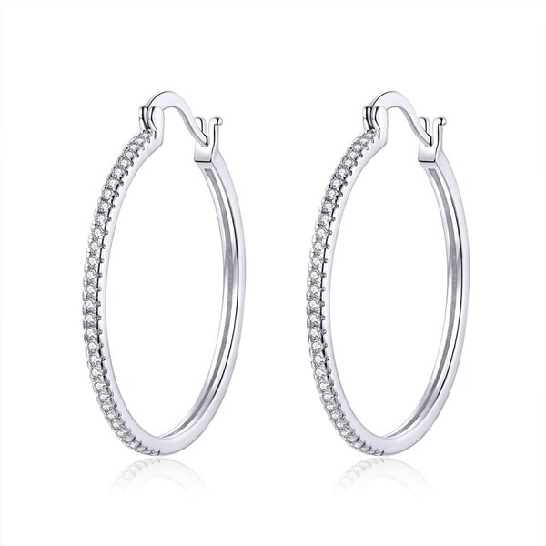 Olivie Strieborné náušnice 4cm KRUHY 5383 27238289