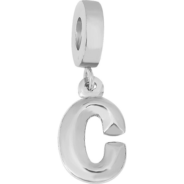 Lindas Jewelry Prívesok na náramok Písmeno C chirurgická oceľ IP068 36053919