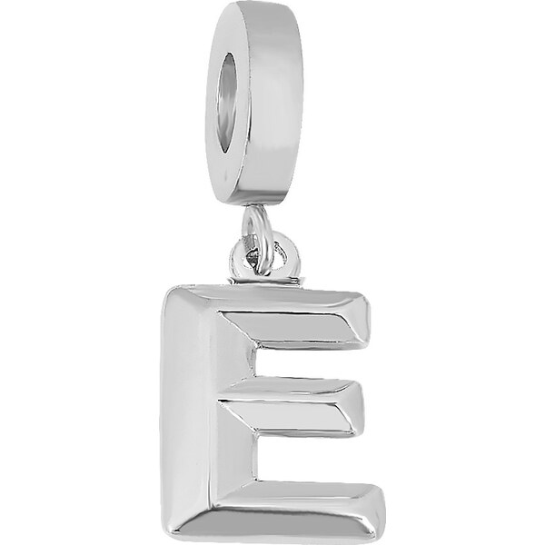 Lindas Jewelry Prívesok na náramok Písmeno E chirurgická oceľ IP071 37734748