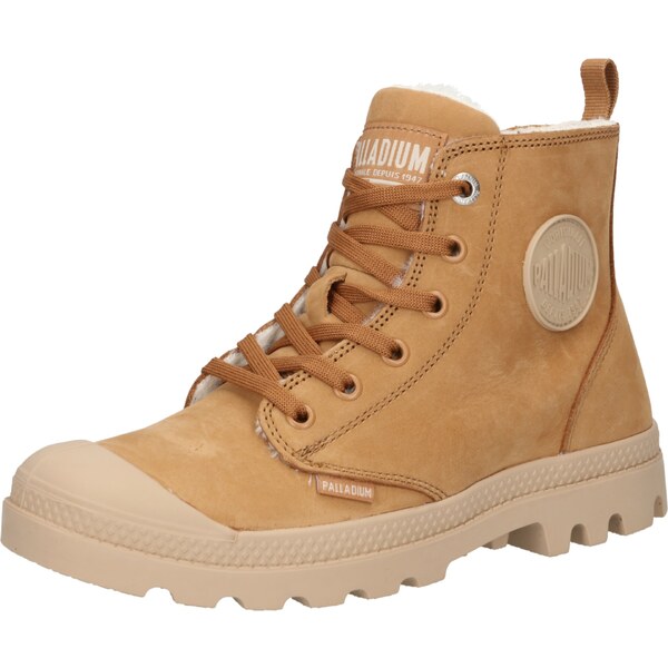 Palladium Šnurovacie čižmy Pampa tmelová / koňaková 27227867