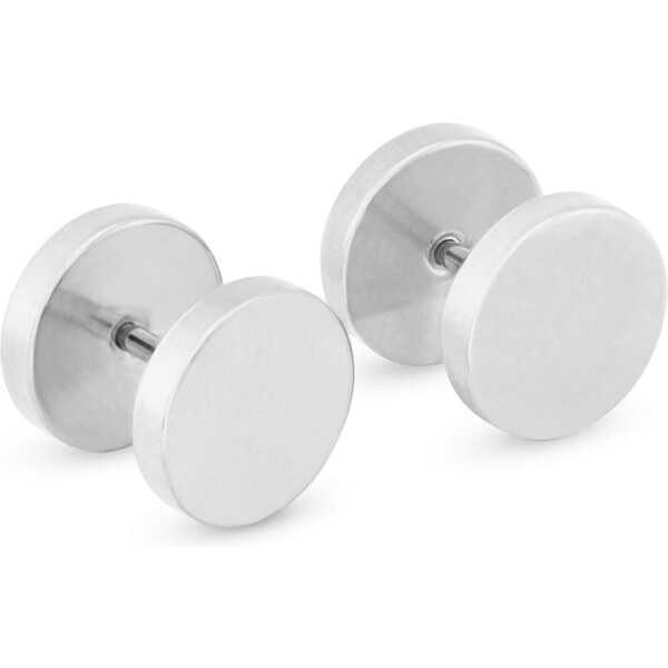 Troli Minimalistické oceľové náušnice KS-148 66578958