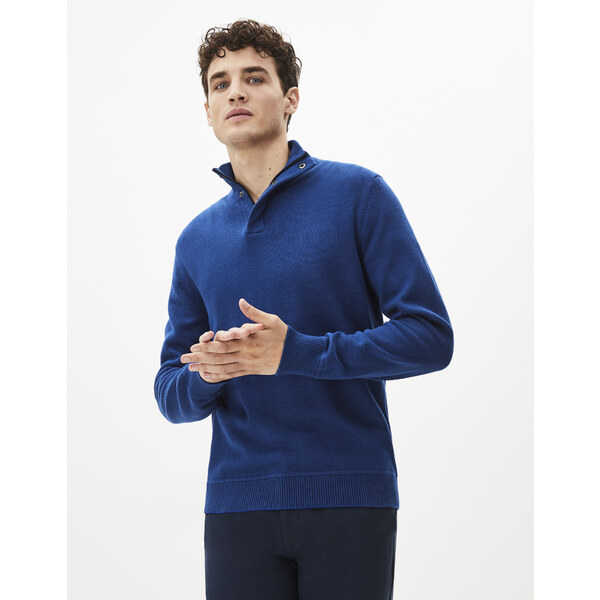 Modrý sveter Celio Perome 50499119