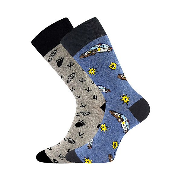 DOBLE farebné ponožky Lonka - POLICIE 32625106