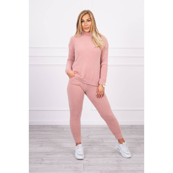 MladaModa Svetrová súprava s rolákom model 2021-6 staroružová 27287304