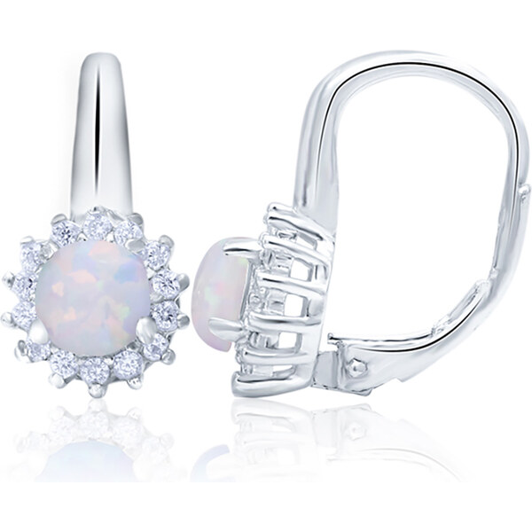 Dámske strieborné náušnice AMABEL 27313480