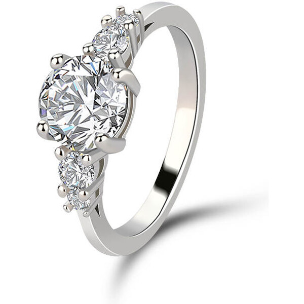 Emporial strieborný rhodiovaný prsteň Princeznin klenot 41501738