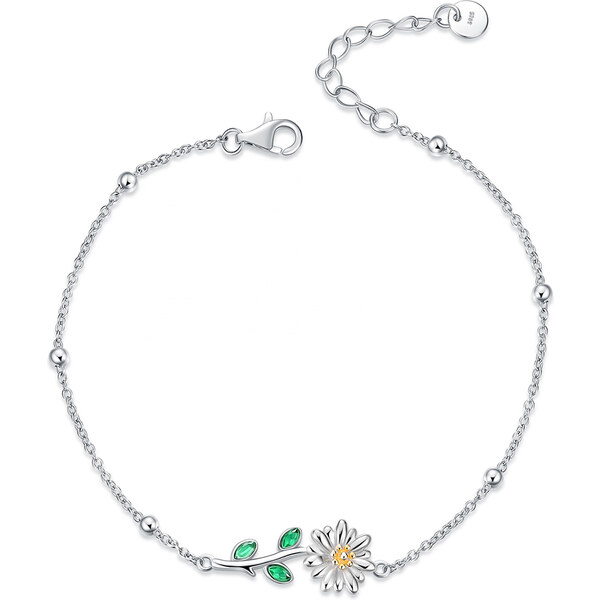 Dámsky strieborný náramok SUNFLOWER 27426182