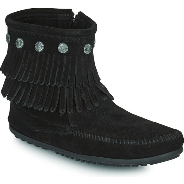 Minnetonka Polokozačky DOUBLE FRINGE SIDE ZIP BOOT Minnetonka 27456663