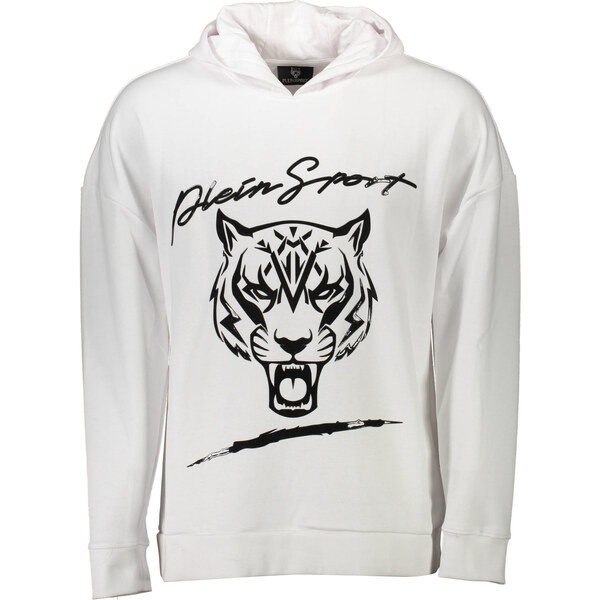 Biela mikina Plein Sport s kapucňou 64702933