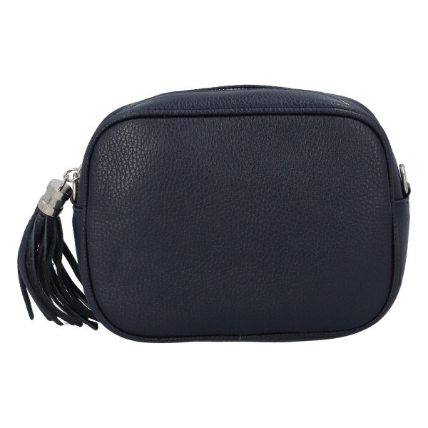 Dámska kožená crossbody kabelka modrá - ItalY Kriane modrá 48958021