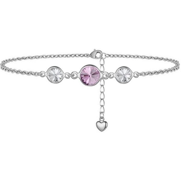 SWAROVSKI Elements Swarovski e. jemný náramok Ambrosia, purpurová 27477332