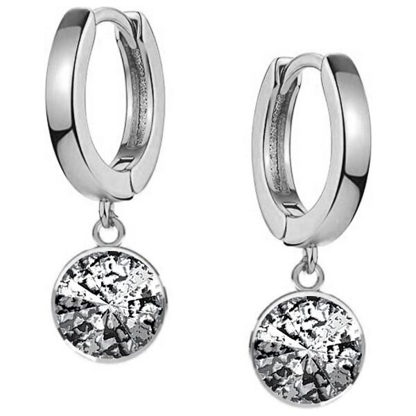 SWAROVSKI Elements Swarovski e. náušnice kruhy Ambrosia, čierna patina 55478475