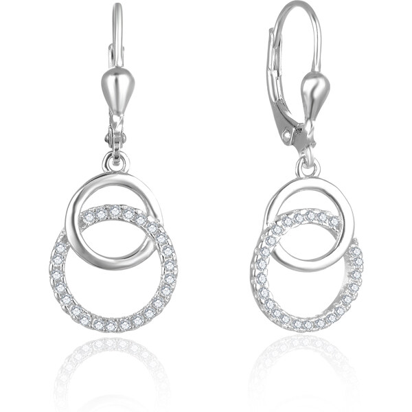 Beneto Štýlové bronzové náušnice so zirkónmi AGUC2707 66586497