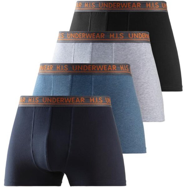 H.I.S Boxerky námornícka modrá / dymovo modrá / sivá / čierna 54223722