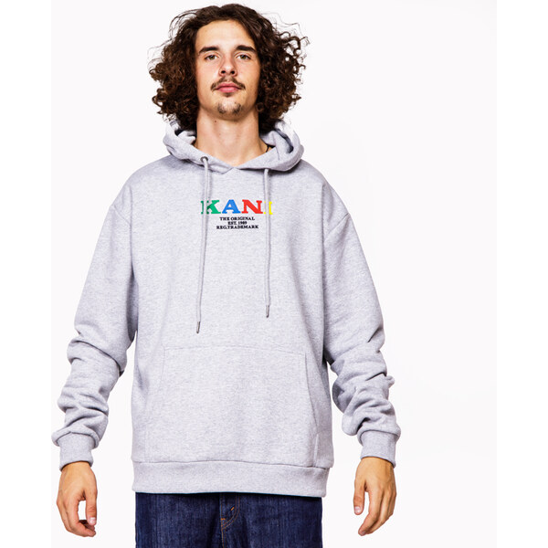 Karl Kani Retro Ash Grey - Pánske - Mikina Karl Kani - Sivé - 6093652 66355661